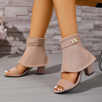 Vesper Cuffed Suede Sandals