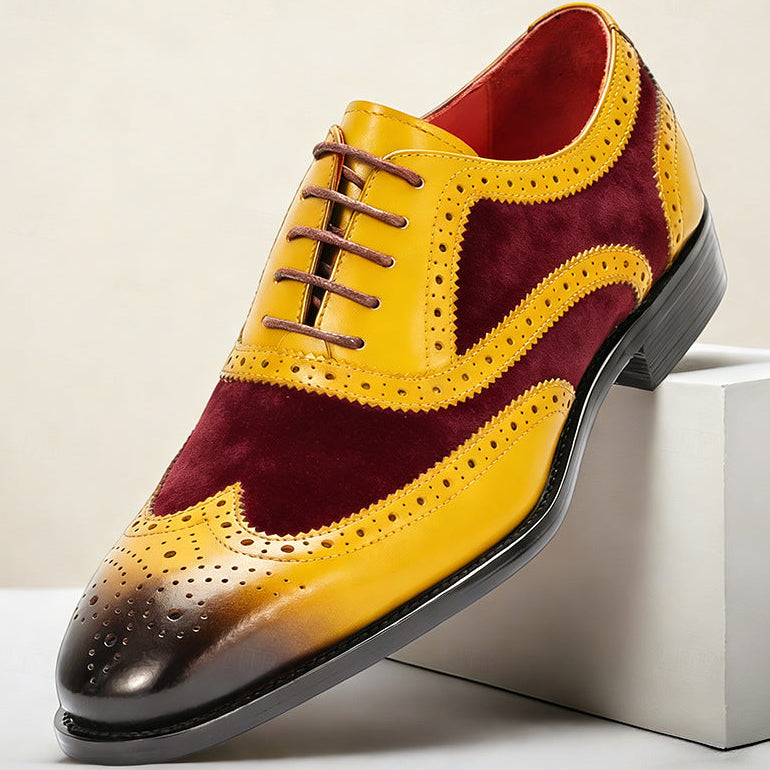 Sovereign Cowhide Leather Bi-Color Brogue Oxford