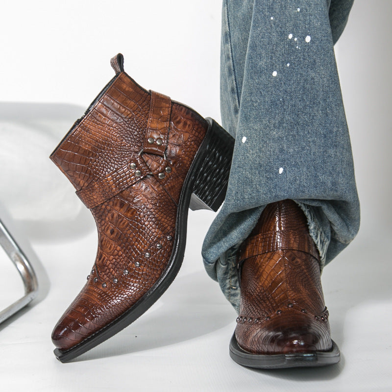 Vaquero Croc Chelsea Boots