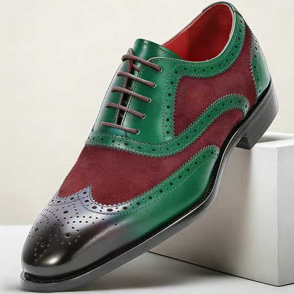 Sovereign Cowhide Leather Bi-Color Brogue Oxford