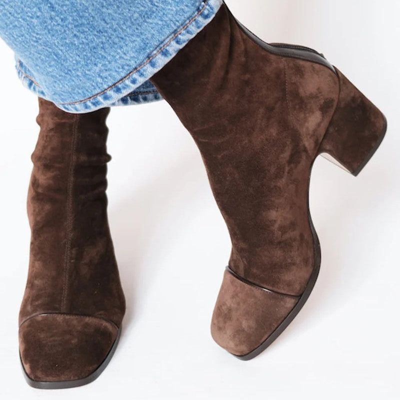 The Statement Suede Block Heel Boot