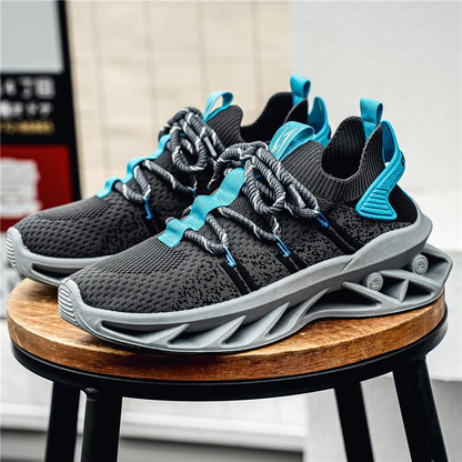 Cage-Sole Knit Sneakers