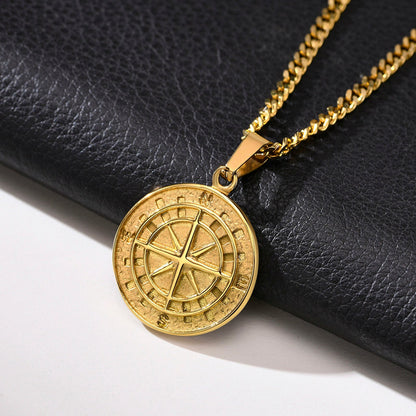 Voyager Cardinal Compass Necklace
