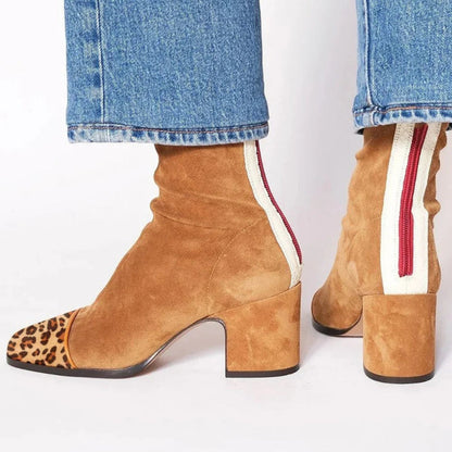 The Statement Suede Block Heel Boot