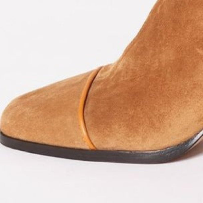 The Statement Suede Block Heel Boot
