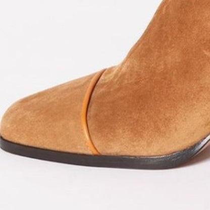The Statement Suede Block Heel Boot