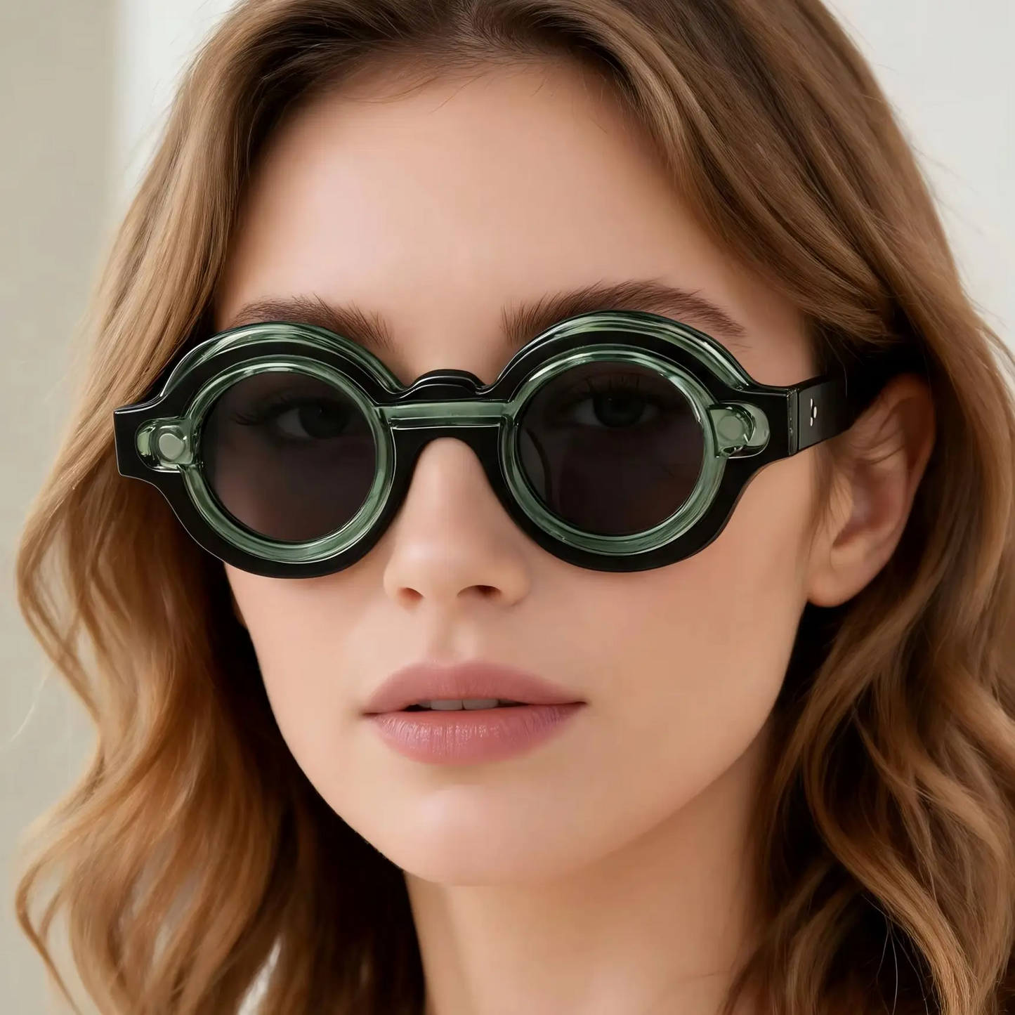 Double-Rim Acetate Sunglasses