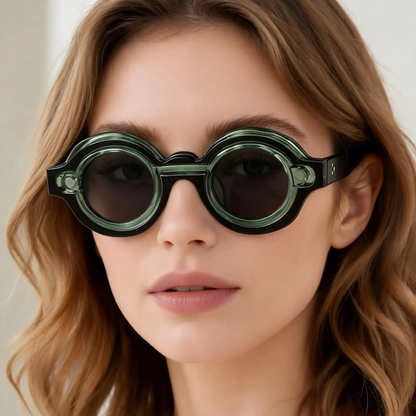 Double-Rim Acetate Sunglasses