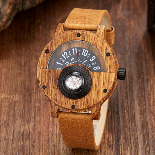 Voyager Natural Wood Instrument Watch