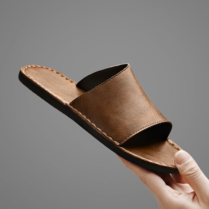 Toscana Single-Strap Genuine Leather Slide