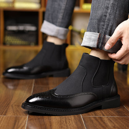 Nightshade Brogue Chelsea Boots