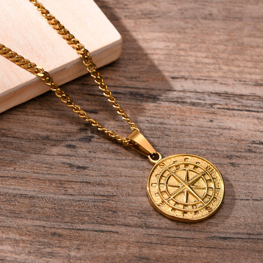 Voyager Cardinal Compass Necklace
