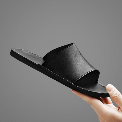 Toscana Single-Strap Genuine Leather Slide