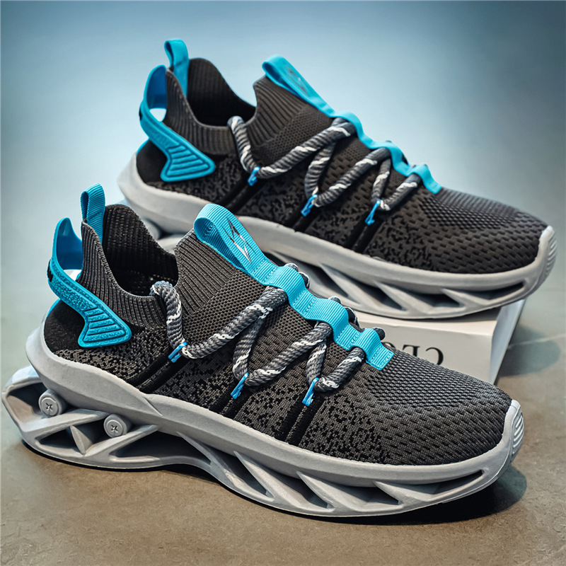 Cage-Sole Knit Sneakers
