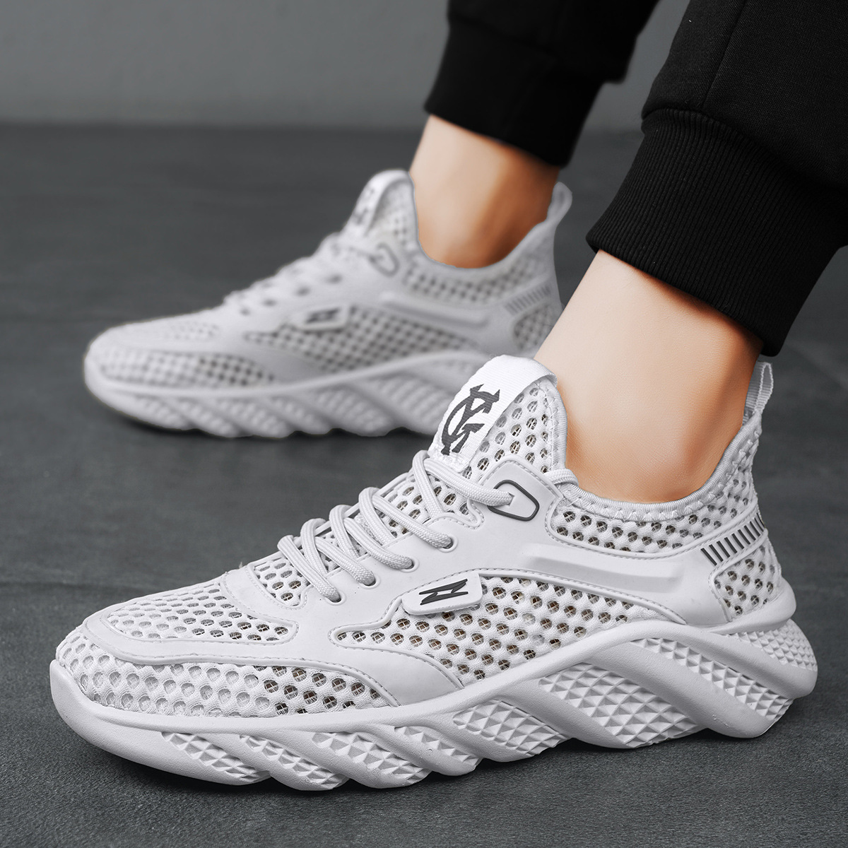 Perforated Mesh Sneakers