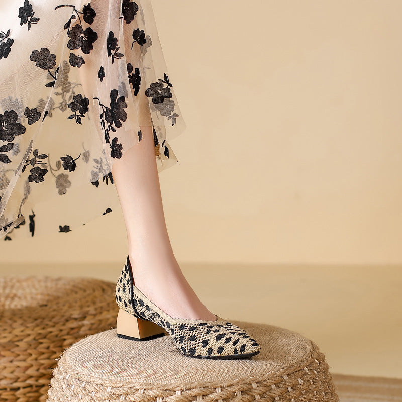 Capri Mesh Kitten Heel