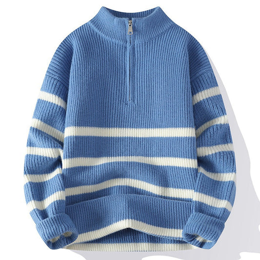 Coastal Inspired Quarter-Zip Pullover