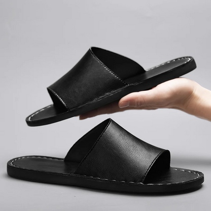 Toscana Single-Strap Genuine Leather Slide
