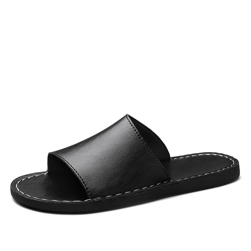 Toscana Single-Strap Genuine Leather Slide