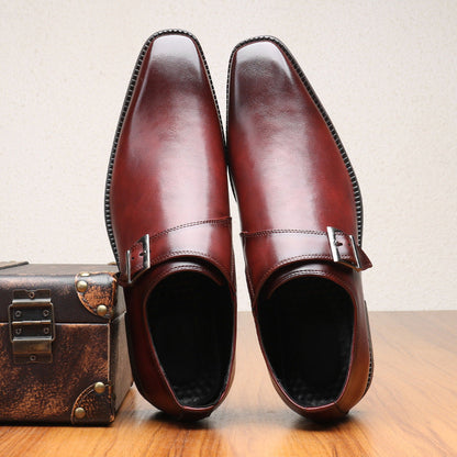 Refined Monk Strap Business Shoes