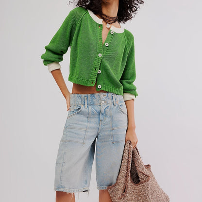 Ribbed Cashmere Cardigan