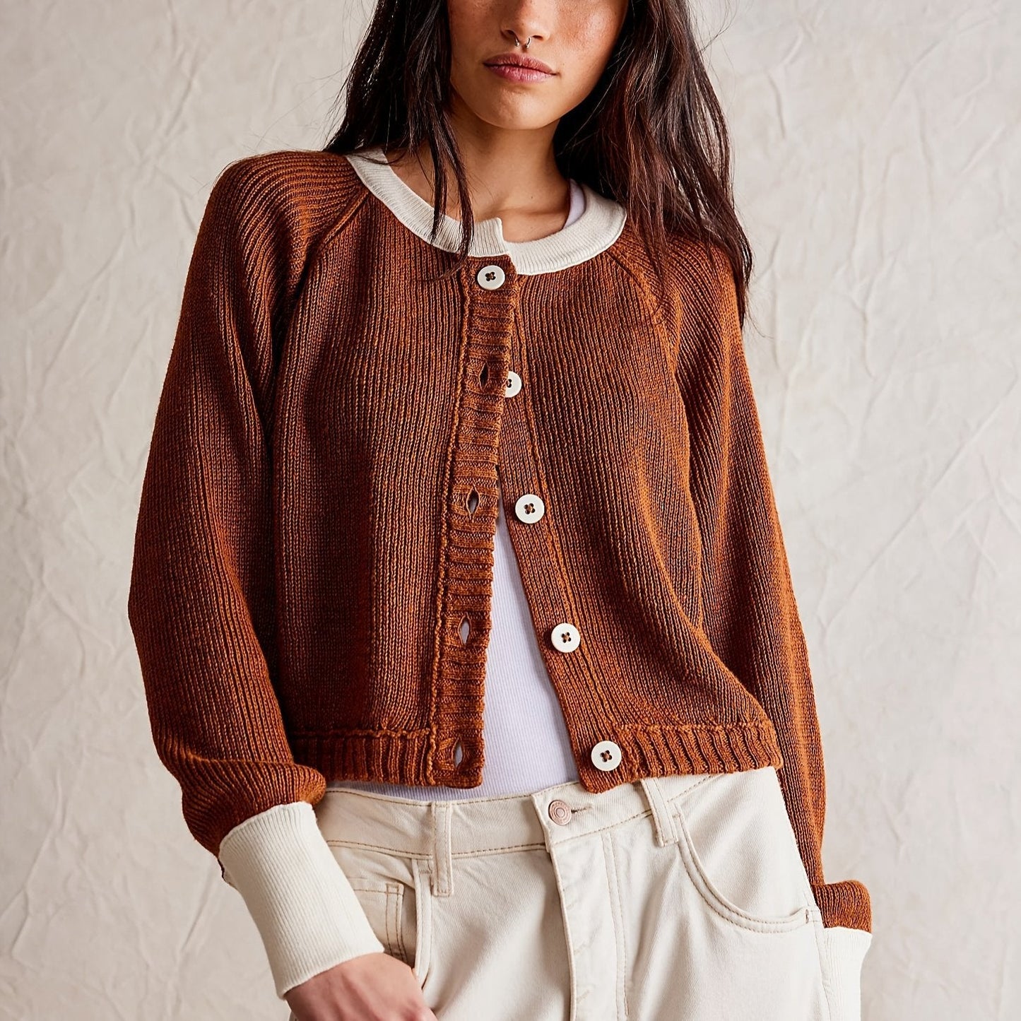 Ribbed Cashmere Cardigan