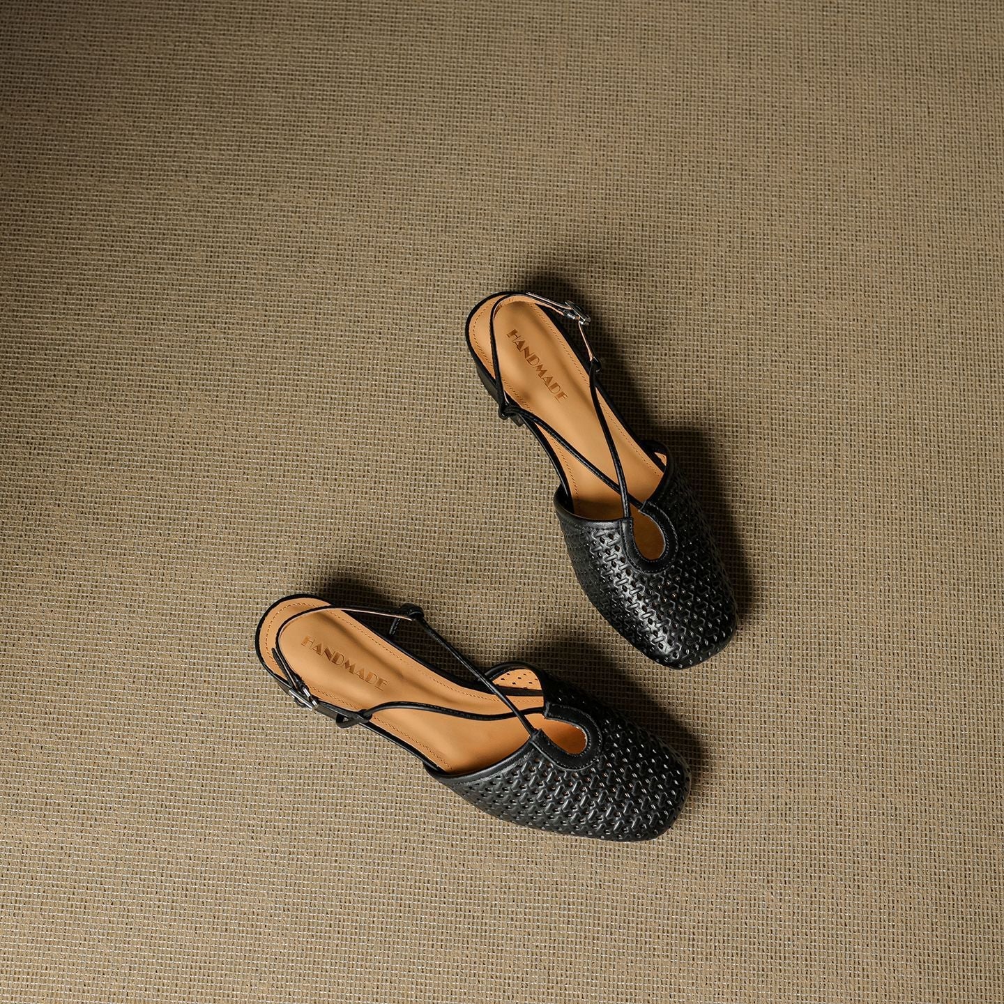 Cecilia Italian Leather Slingbacks