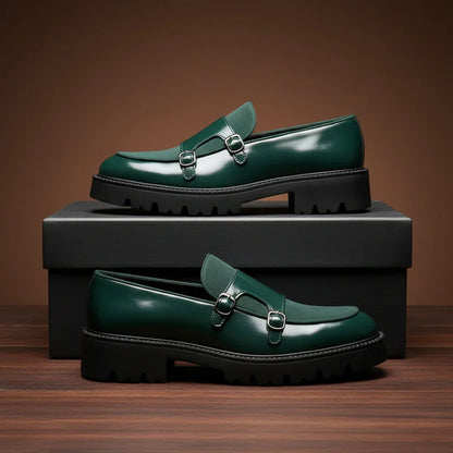 Vantaggio Double-Buckle Monk Loafer