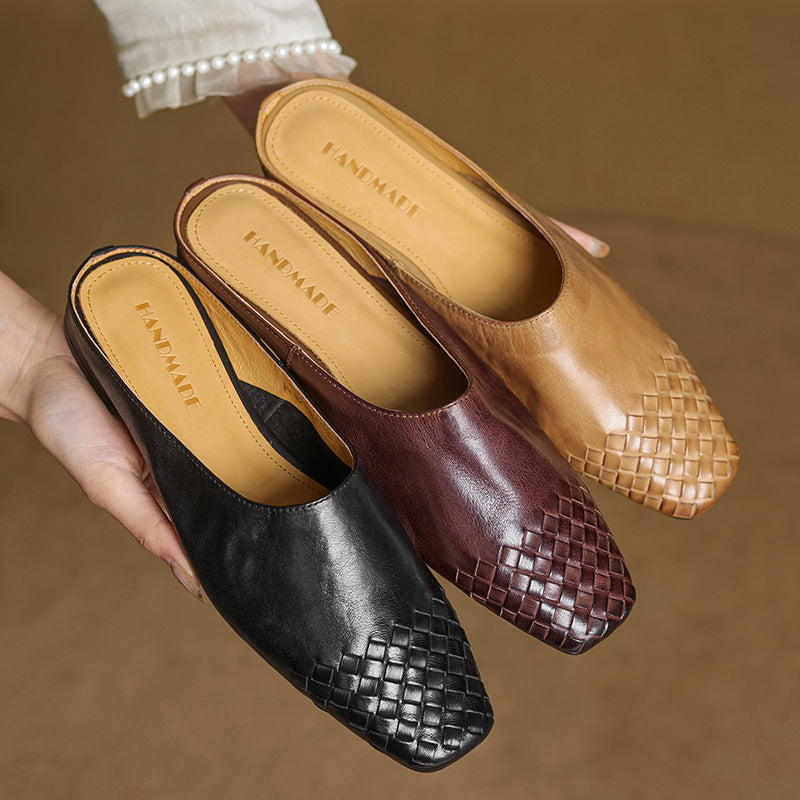 Milano Genuine Leather Mules