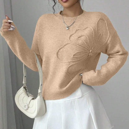 Tonal Flower Sweater