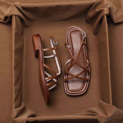 Bellara Italian Leather Strap Sandals