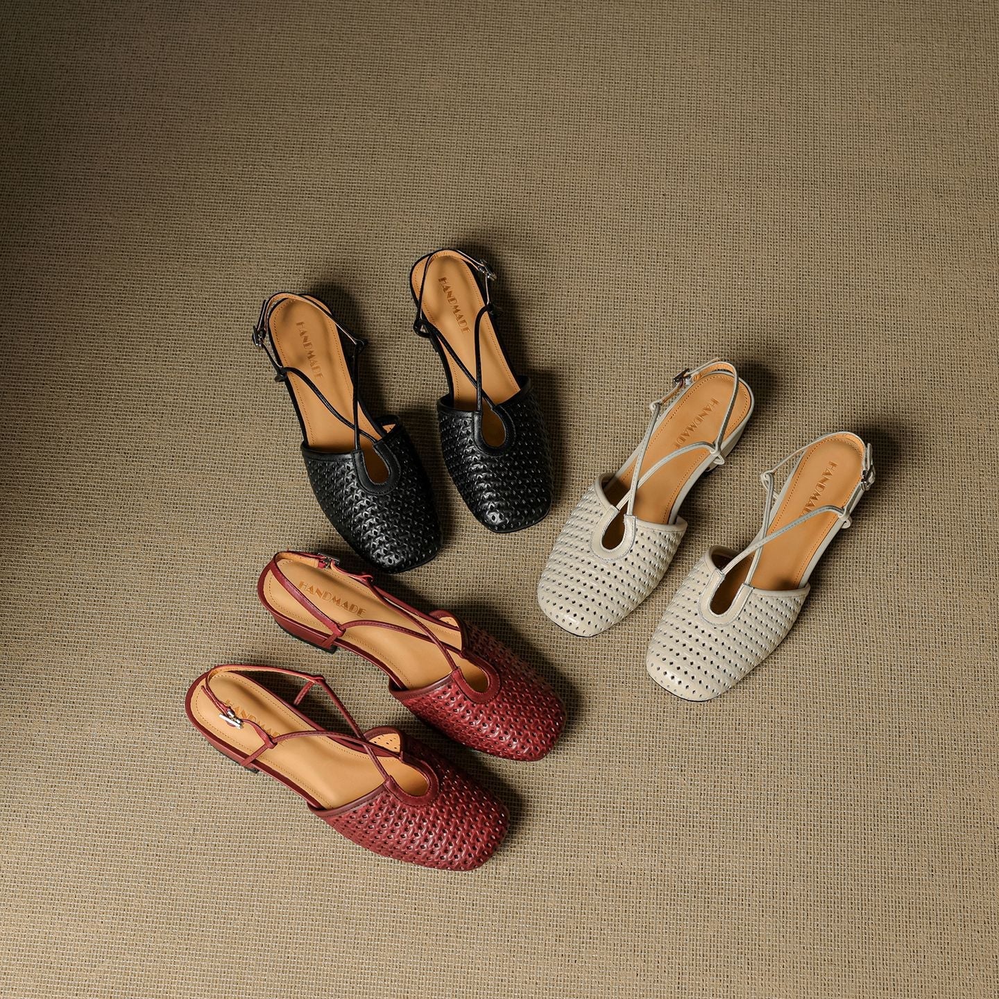 Cecilia Italian Leather Slingbacks