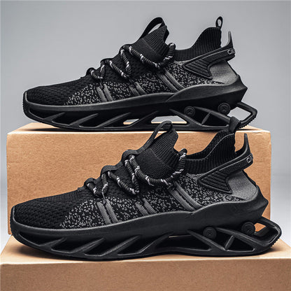 Cage-Sole Knit Sneakers