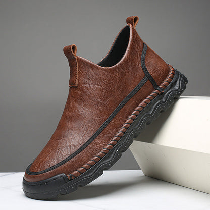 Handcrafted Leather Slip-On Boots