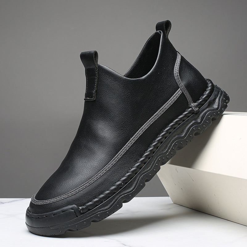 Handcrafted Leather Slip-On Boots