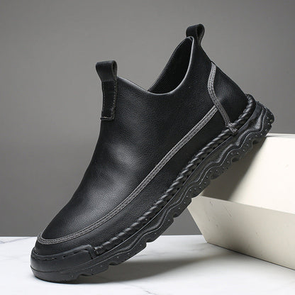Handcrafted Leather Slip-On Boots