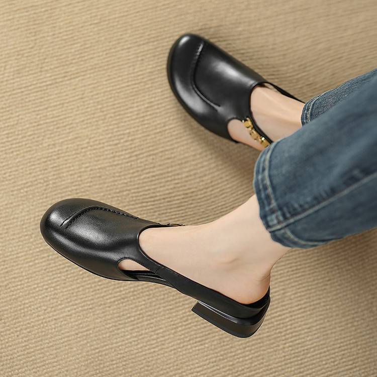 Sorbet Gold-Link Block Slingback