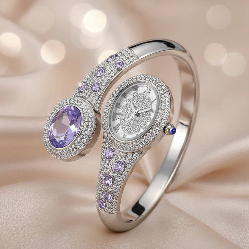 Crystal Bangle Watch