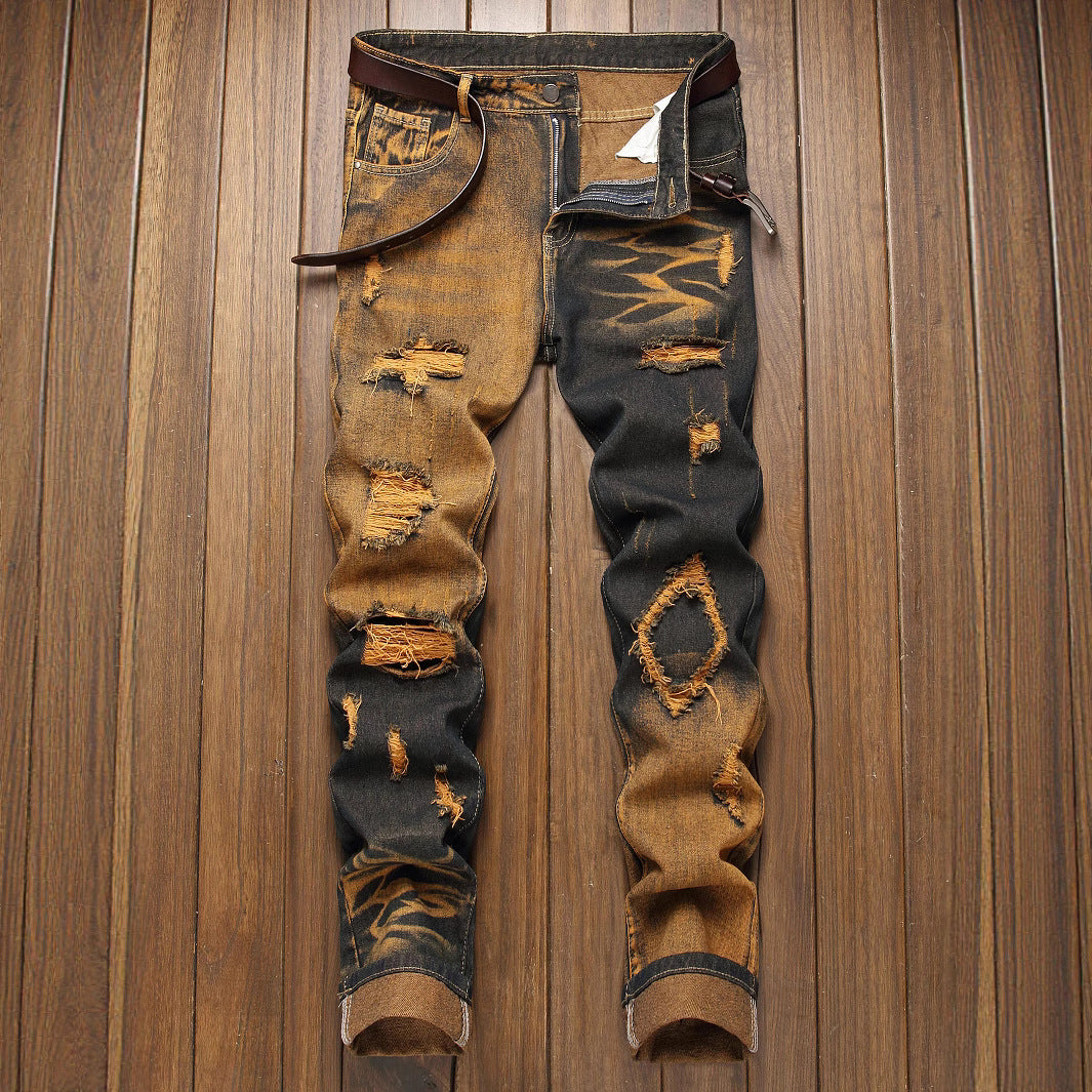 Wardell Tie-Dye Distressed Jeans