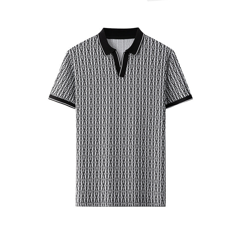 Crestwell Chainlink Jacquard Polo