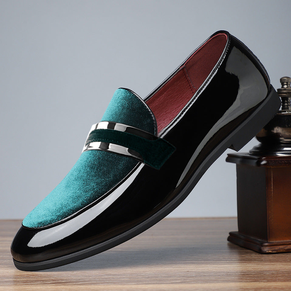 Belvento Patent Suede Loafers