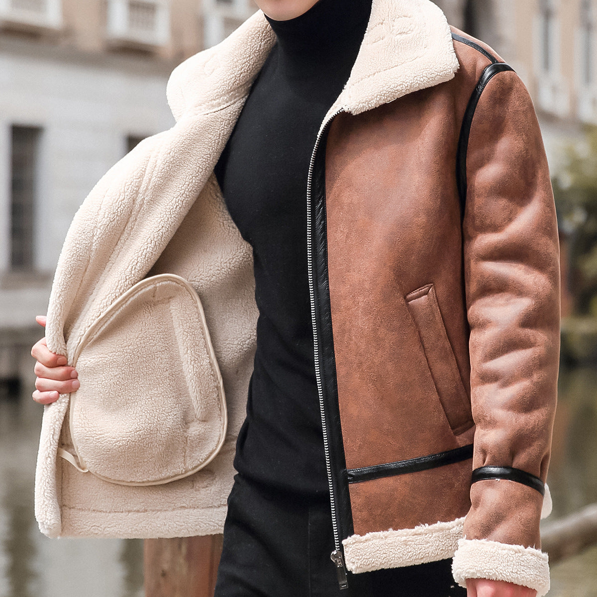 Heritage Aviator Leather Coat