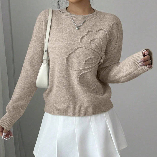 Tonal Flower Sweater
