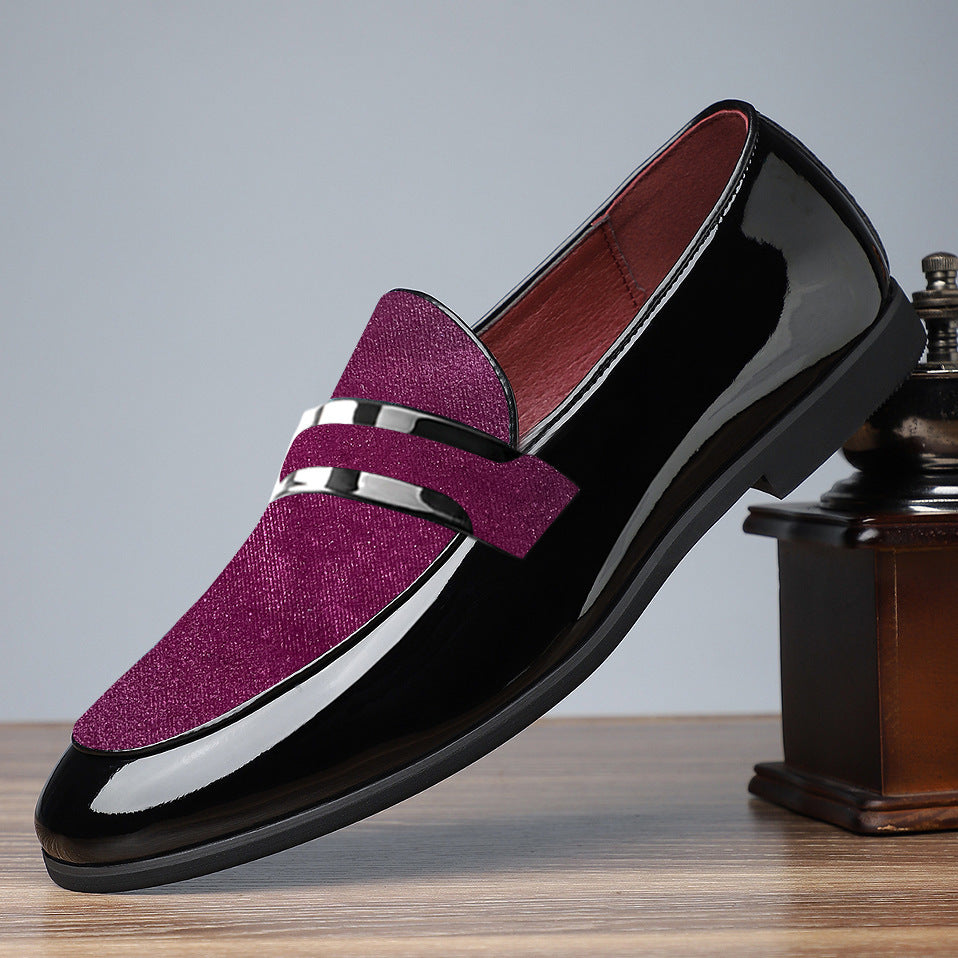 Belvento Patent Suede Loafers