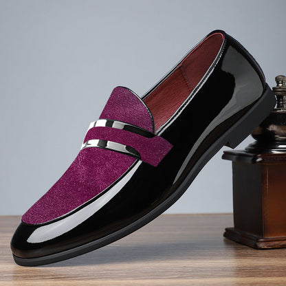 Belvento Patent Suede Loafers