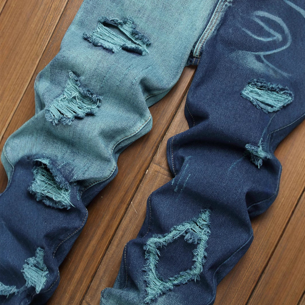 Wardell Tie-Dye Distressed Jeans