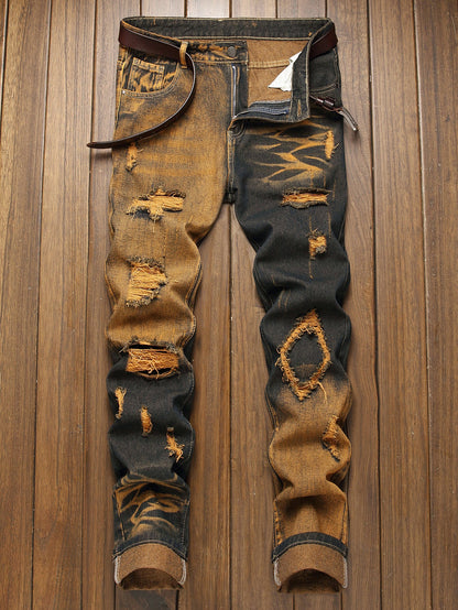Wardell Tie-Dye Distressed Jeans