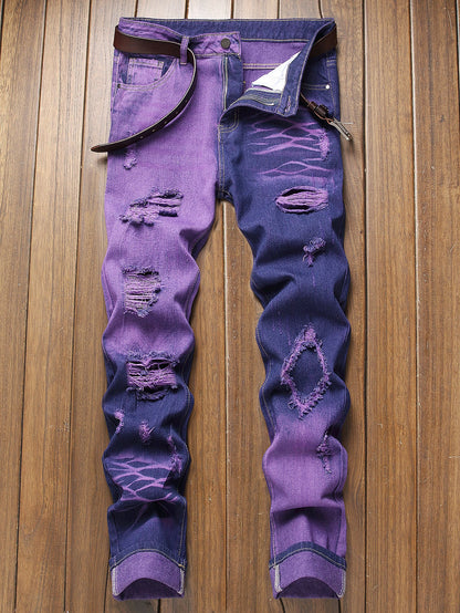 Wardell Tie-Dye Distressed Jeans
