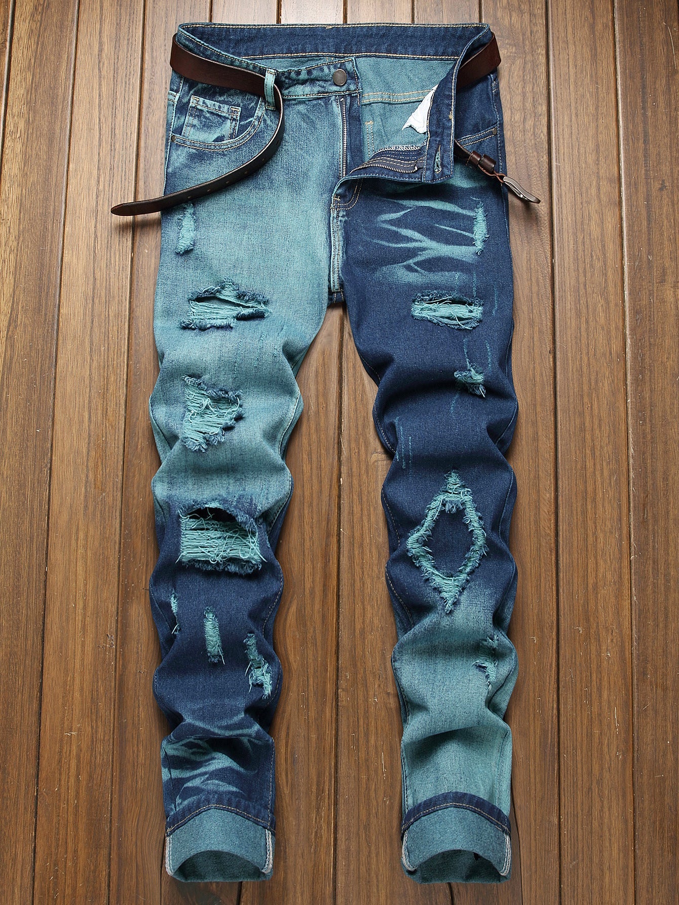 Wardell Tie-Dye Distressed Jeans