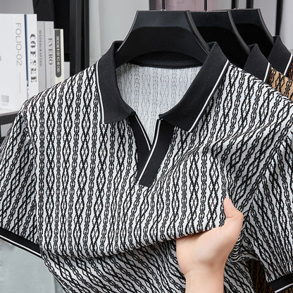 Crestwell Chainlink Jacquard Polo